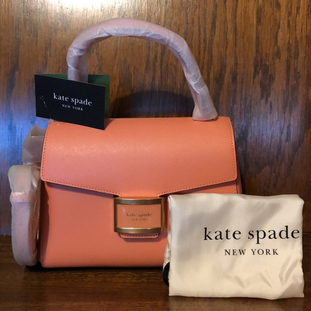 NWT-Kate Spade-Katy-Small Top-Handle Bag-Melon Ball-$358